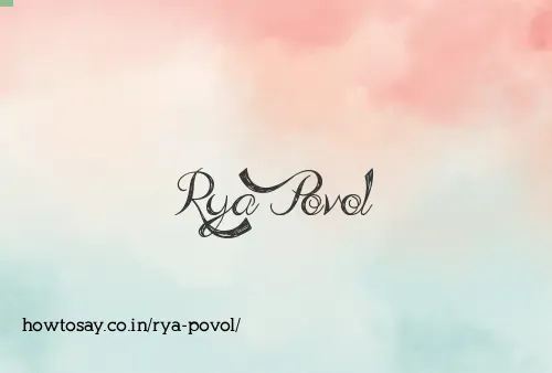 Rya Povol