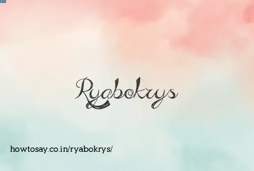 Ryabokrys