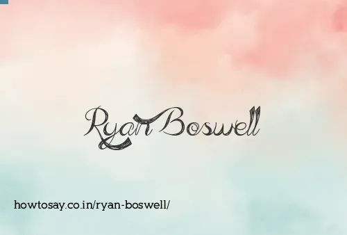 Ryan Boswell