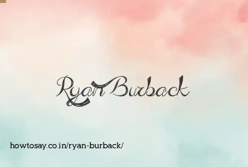 Ryan Burback