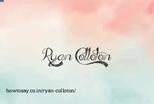 Ryan Colloton