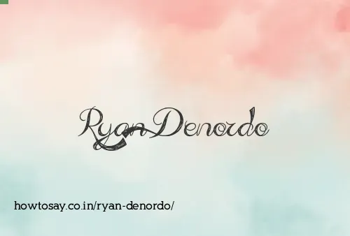 Ryan Denordo