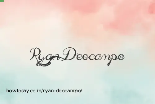 Ryan Deocampo