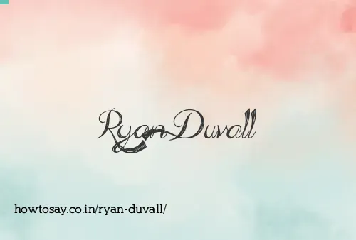 Ryan Duvall