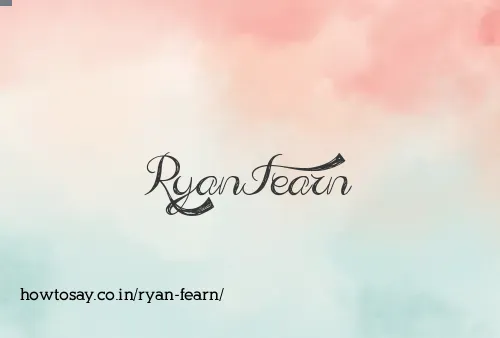 Ryan Fearn