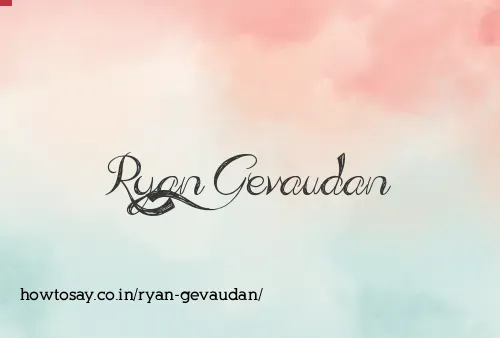 Ryan Gevaudan