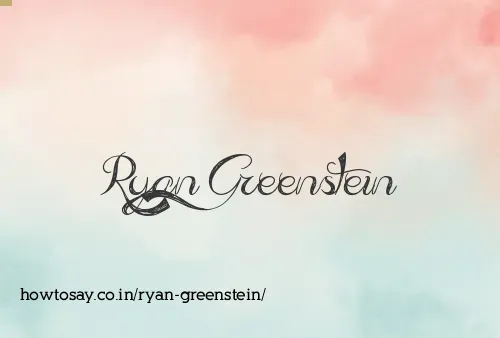 Ryan Greenstein