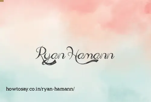 Ryan Hamann