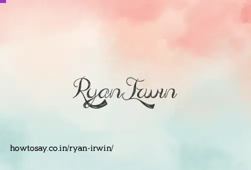 Ryan Irwin