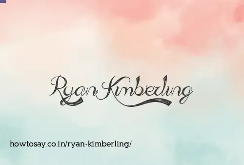 Ryan Kimberling