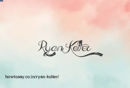 Ryan Kolter