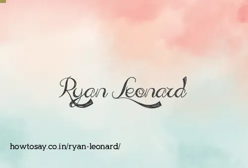 Ryan Leonard