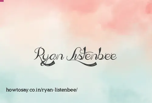 Ryan Listenbee