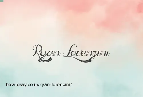 Ryan Lorenzini