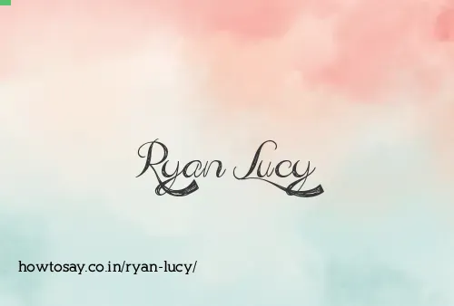 Ryan Lucy