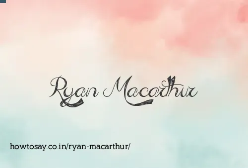 Ryan Macarthur