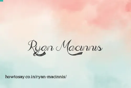Ryan Macinnis