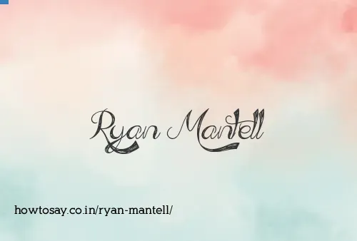 Ryan Mantell