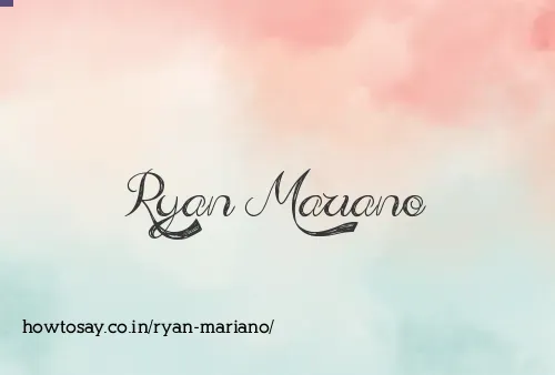 Ryan Mariano