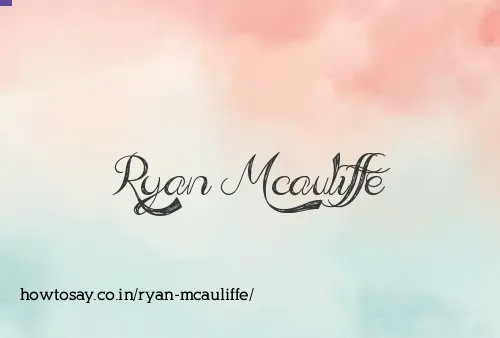 Ryan Mcauliffe