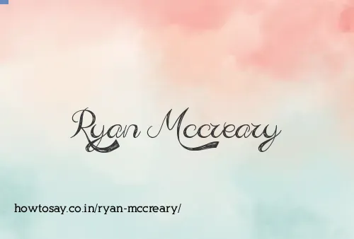 Ryan Mccreary