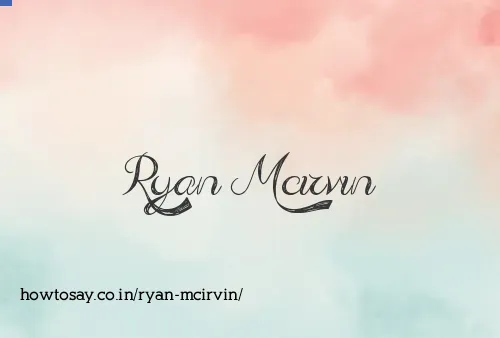 Ryan Mcirvin