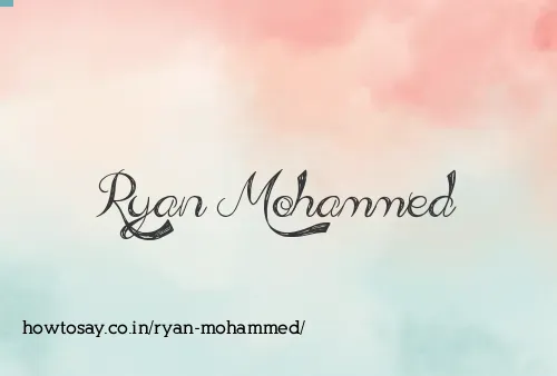 Ryan Mohammed
