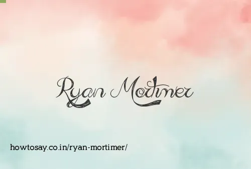 Ryan Mortimer