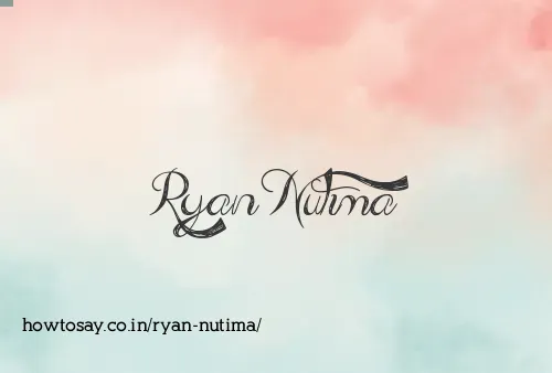 Ryan Nutima