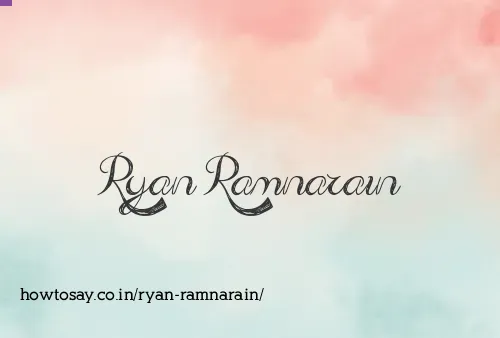 Ryan Ramnarain