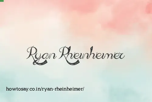 Ryan Rheinheimer