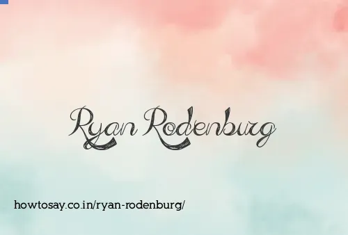 Ryan Rodenburg