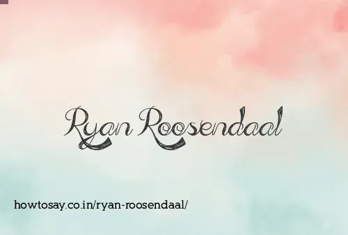 Ryan Roosendaal