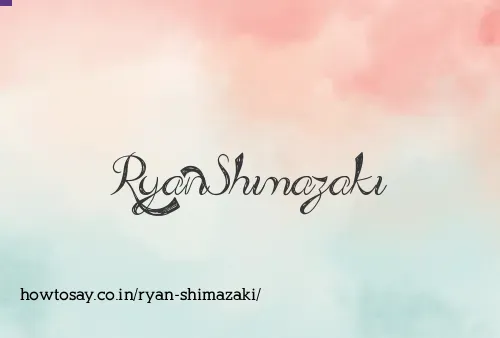 Ryan Shimazaki