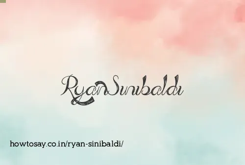 Ryan Sinibaldi