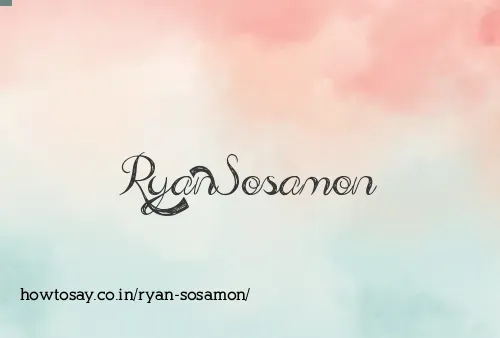 Ryan Sosamon
