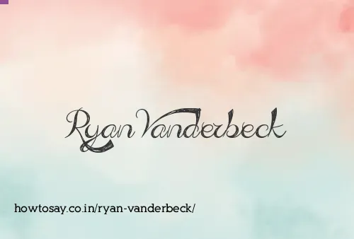 Ryan Vanderbeck