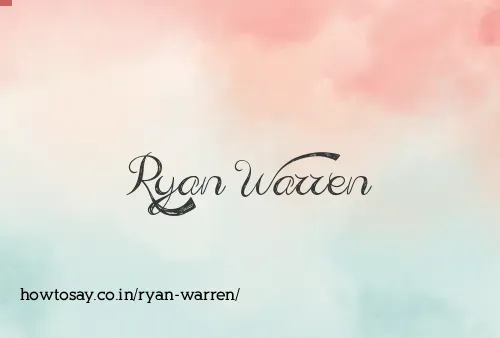 Ryan Warren