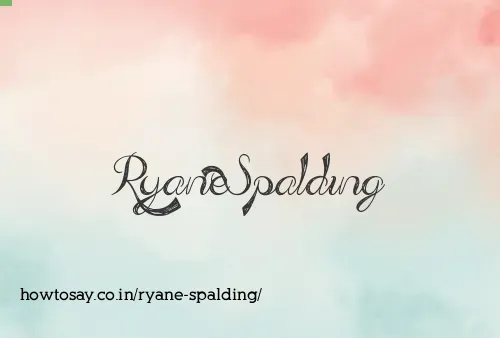 Ryane Spalding