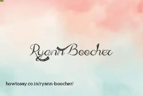 Ryann Boocher