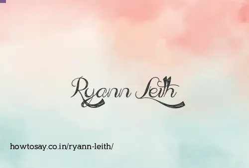 Ryann Leith