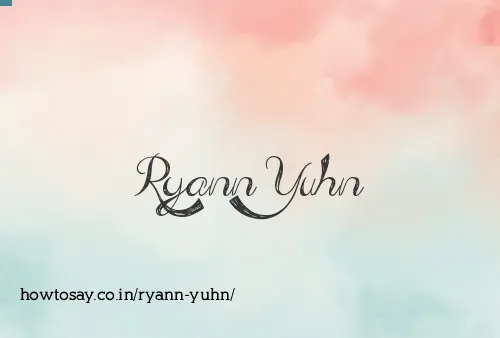 Ryann Yuhn