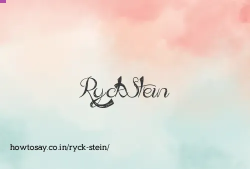 Ryck Stein