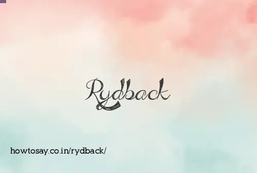 Rydback