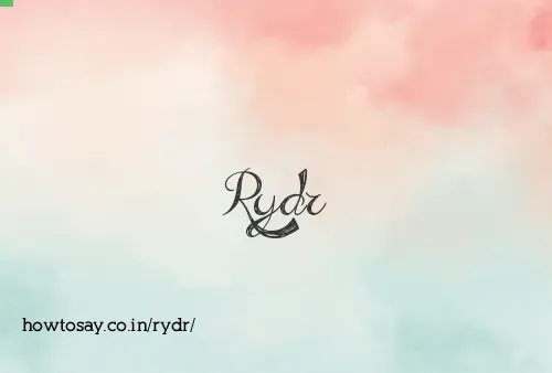 Rydr