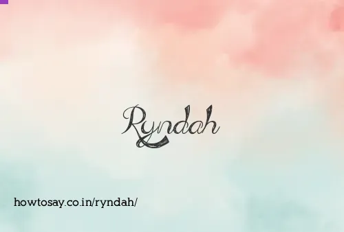 Ryndah