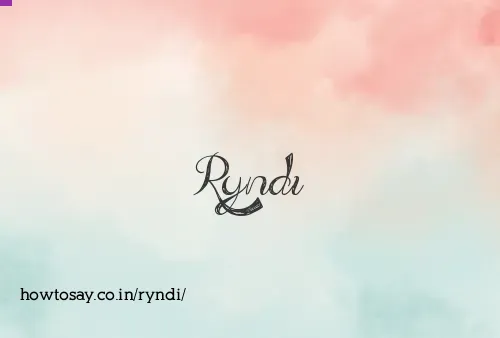 Ryndi