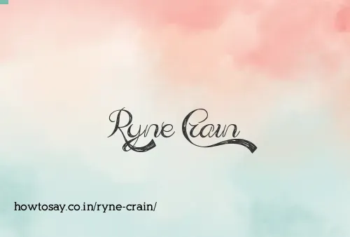 Ryne Crain