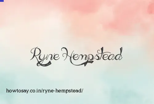 Ryne Hempstead