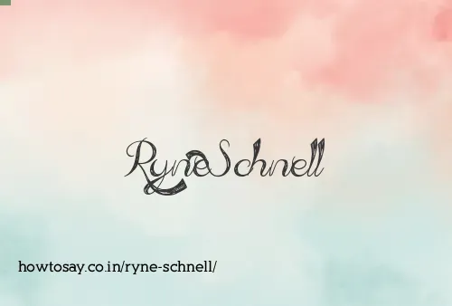 Ryne Schnell